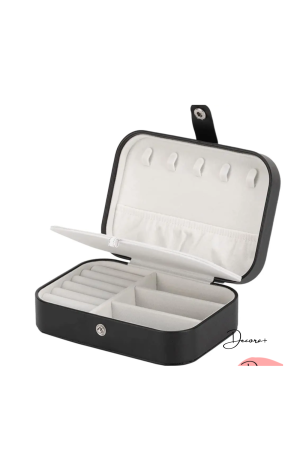 Porta Joias Portátil - Preto 16cm X 11cm