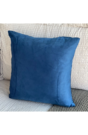 Capa de Almofada Azul Marinho Veludo  -  44cm X 44cm