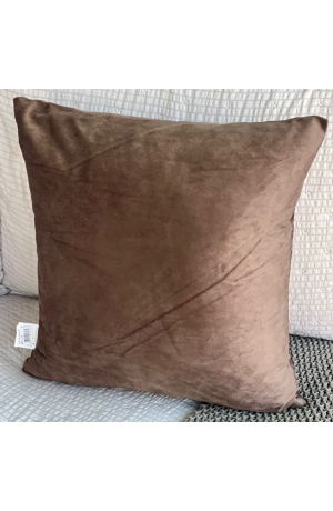 Capa de Almofada Marrom Escuro Veludo  -  44cm X 44cm