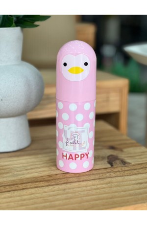 Porta Escova de Dentes Rosa de Plástico - 5,7cm X 20cm