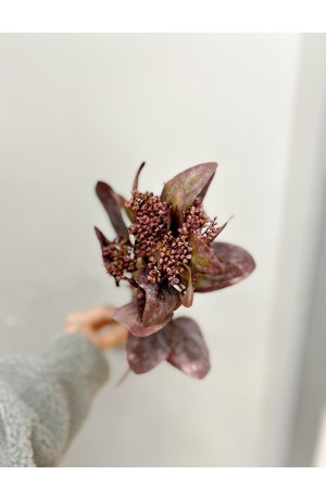 Ramalhete de Eucalipto c/ Semente Vinho - 36cm (Artificial)