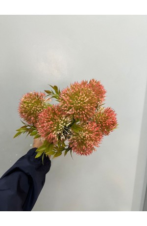 Buquê de Allium Vermelho - 31cm ( Artificial )