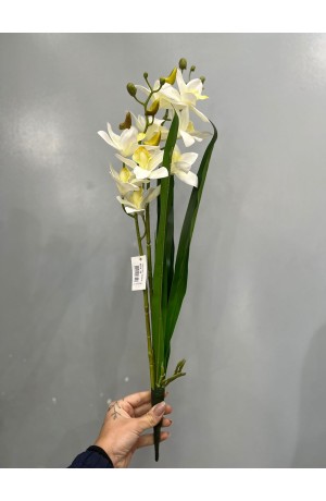 Orquidea Branca c/ Folhagem (Artificial)