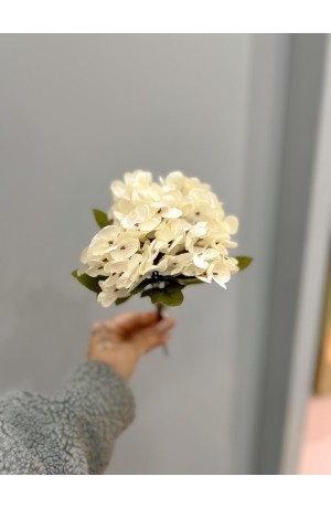 Mini buquê de Hortênsia Branca - 30cm (Artificial )