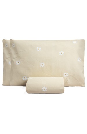 Jogo de Cama Essencialle 150 Fios Margaridas Casal 3 Peças