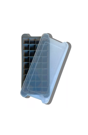 Forma de Gelo em Silicone c/ 36 Cavidades Preta - 12cm X 26cm