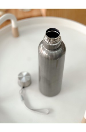 Garrafa de Inox Cinza - 800ml