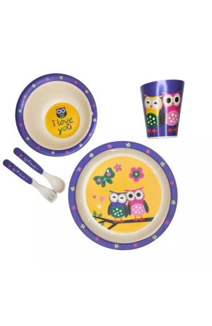 Kit Refeição Infantil - Coruja Mod 1