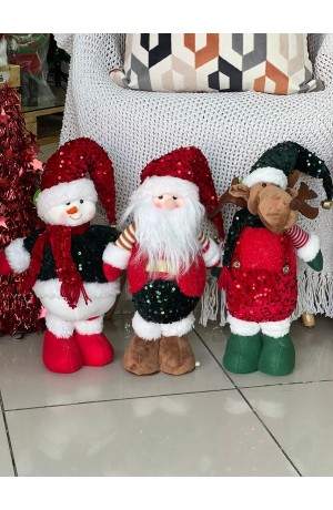Boneco Alçe de Natal com Sino no Gorro Mod 3