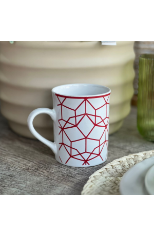 Caneca Geometrica de Cerâmica 300ml Mod 3