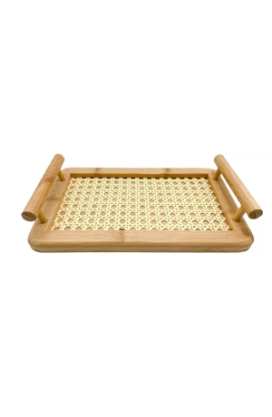 Bandeja de Bambu com Alça 33x21,5cm