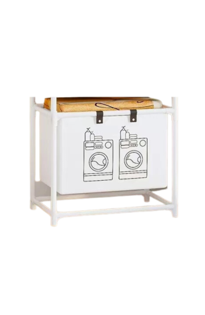 Cesto de Metal Branco 57cm