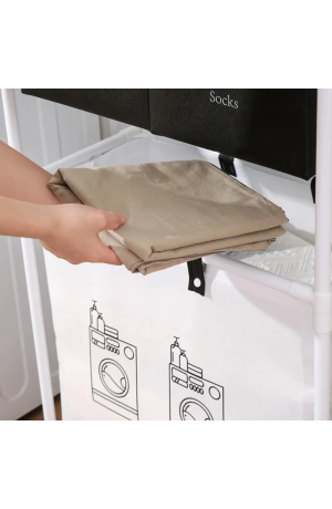 Cesto de Metal Branco 57cm