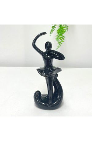 Escultura Preta Bailarina Mod 2
