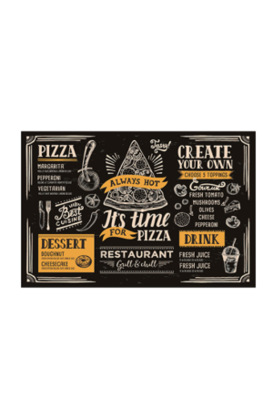 Tábua Retangular de Pizza em Vidro G