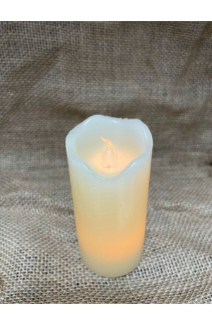 VELA PILAR LED BRANCO QUENTE