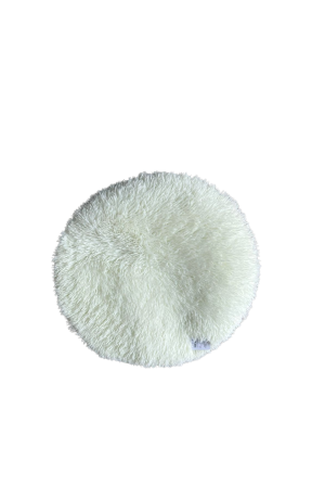 Tapete Branco Redondo 60cm - Pelinho Longo