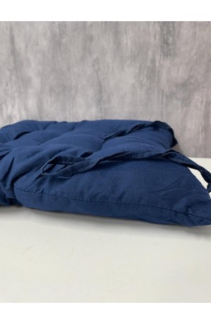 Almofada para Assento Azul Marinho de Poliester 37x37cm