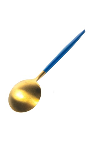 Jogo com 6 Colheres Slim Cabo Azul