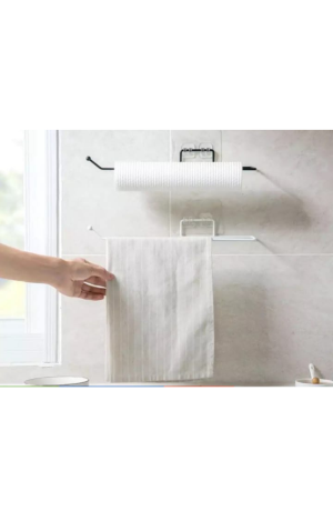 Suporte Branco Multiuso de Metal Para Parede