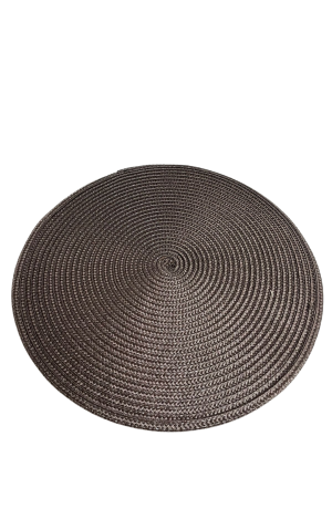 Jogo Americano Marrom em PVC - Redondo