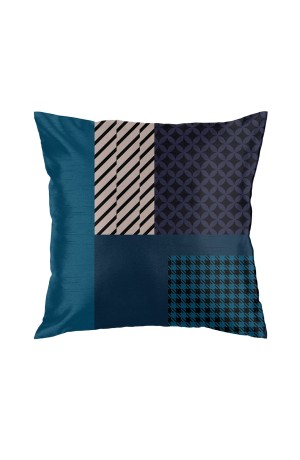 Capa de Almofada Patchwork Estampa 1  Verde/Cinza/Preta