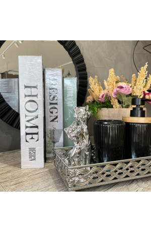 Enfeite Gatinho Prata Casal