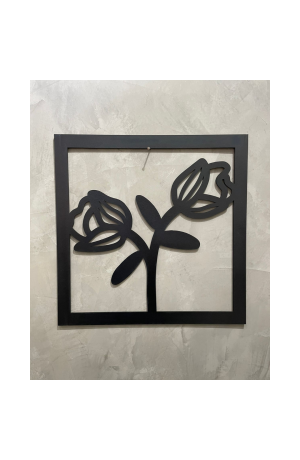 Quadro Flores MDF para Parede 30X30cm